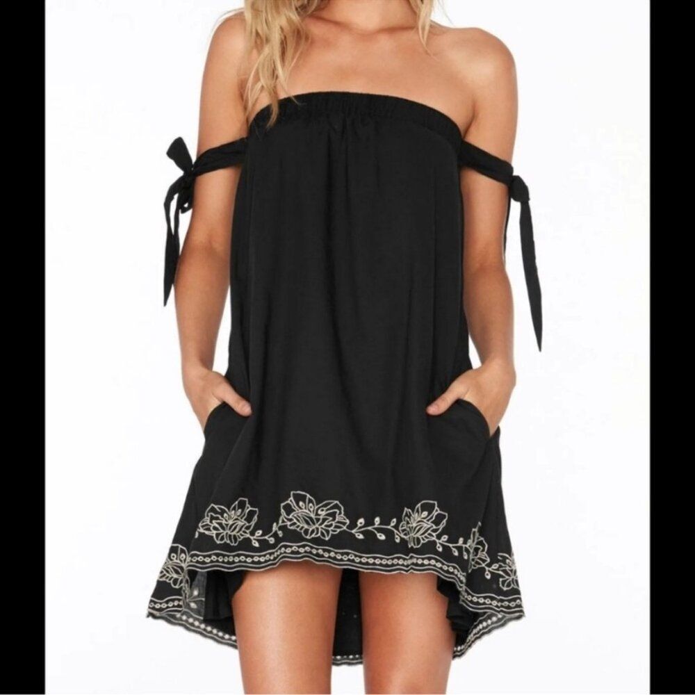 L*Space Sweet Dreams Mini Dress Sleeveless Embroidered Swim Cover Up White Lotus